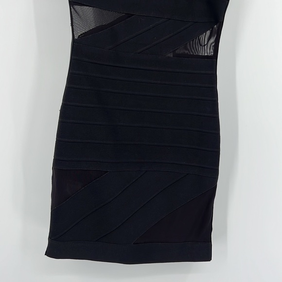 David Koma London Ribbon Mini Dress in Black - Picture 3 of 10